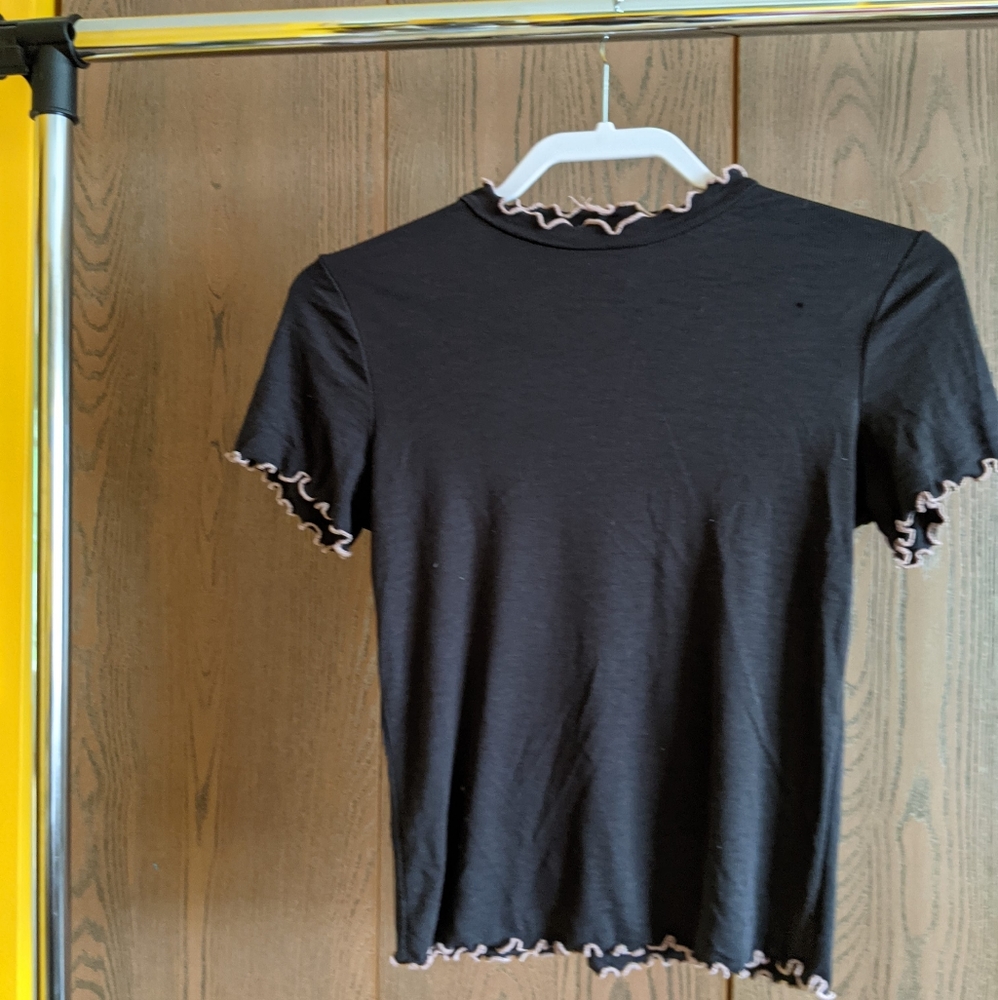Ribbed Mock Neck Top